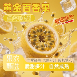 当季酸甜新鲜黄金百香果产地直发