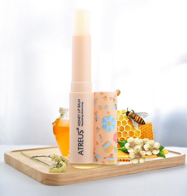 ATREUS	蜂蜜润唇膏|msdalam kategori Beauty/badan/minyak pati, Lip Care (baru), bibir balsem - dari Buy2taobao.com untuk memberikan perkhidmatan ejen Taobao profesional membeli