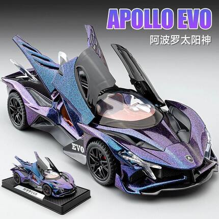 阿波罗太阳神evo车模1比18 ie合金跑车模型1比64 车致合金车1比24