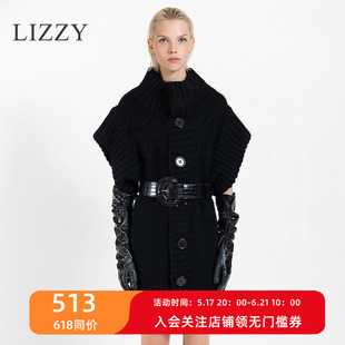 设计感中长针织毛衣外套裙 LIZZY2022秋季 新款 轻奢女装 不含腰带