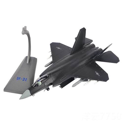 高档1军:72/4歼318斗机军事模型合金J31鹘鹰FC飞机仿真战金属模摆
