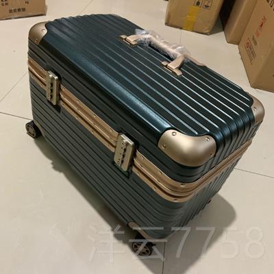 高档6上翻盖18摄影铝框女杆箱1万向轮旅行拉行李箱20小型机长箱男