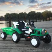 高档儿童轮电动2拖拉机玩具车 8岁宝宝可坐四人带电斗可充玩具车