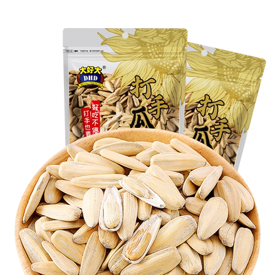 大好大打手瓜子208g大颗粒脱皮多味白皮葵花籽坚果炒货休闲零食