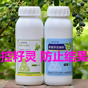 坪安御籽控籽灵女贞结籽抑制剂防止石楠银杏开花结籽掉果落果喷雾