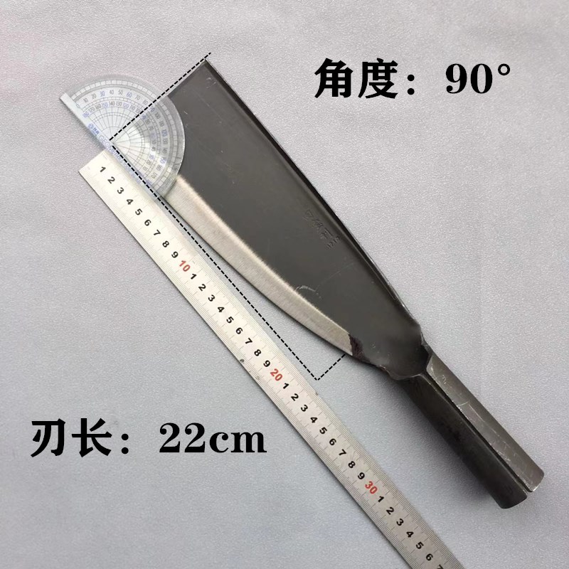 柴刀锻打农用平头刀砍竹刀全钢砍镰刀