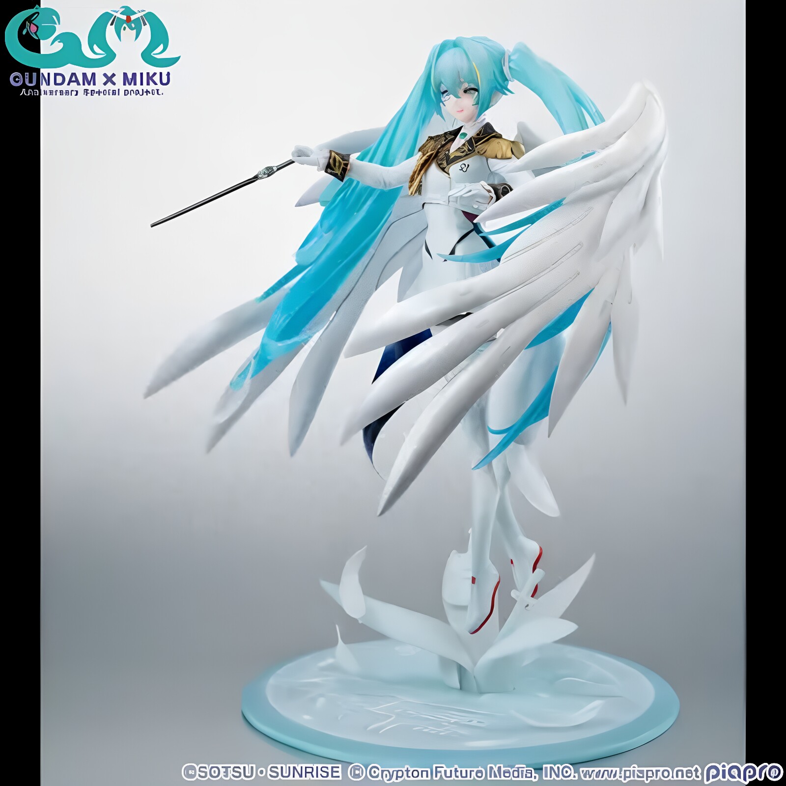 正版现货MegaHouseLucrea高达45周年 初音未来飞翼高达零式EW手办