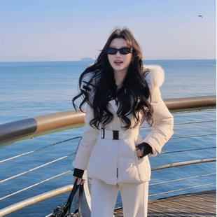 大狐狸毛领冲锋羽绒服 白鹅绒修身 陈六六CHENLIULIU 冬日轨迹