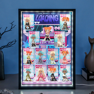 泡泡玛特Lil Peach Riot 小小叛桃载入中系列手办盲盒场景展示盒