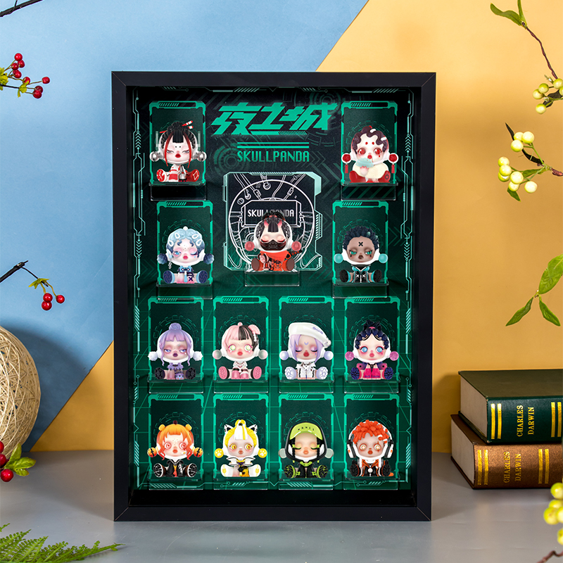 SKULLPANDA夜之城盲盒收纳展示盒