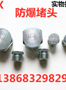 防爆堵头Q235碳钢材质密封外丝堵头DN15DN20DN254分6分1寸等