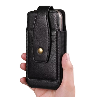 6.7 皮套手机包挂腰包磁吸扣穿皮带竖袋插卡磁扣6.1 6.9 竖款 男士
