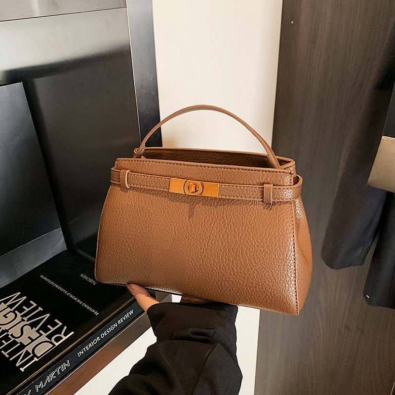 美拉德荔枝纹小方包包女2026新款小众锁扣手提包高级感单肩斜挎包,箱包皮具/热销女包/男包,小方包,淘宝优惠券,粉丝福利购,淘宝优惠卷