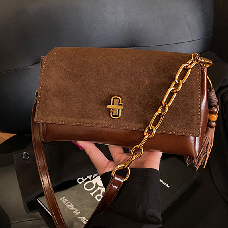 高级感手提小方包包女2025秋冬季新款手提包百搭单肩腋下包斜挎包