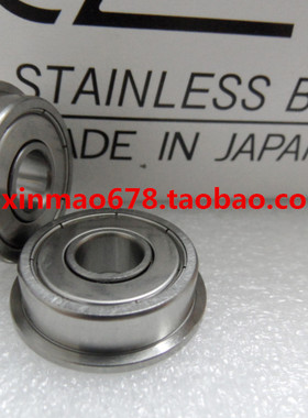 实拍 进口EZO不锈钢法兰轴承 F608HZZ 8*22*7mm SF608ZZ 导轮轴承