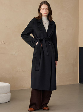 CEID羊绒大衣女毛呢外套大衣经典款气质长款山羊绒呢子通勤外套女