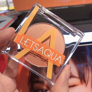 屈臣氏letsaqua自在玩色渐变腮红 蜜桃显白日落金橘温柔裸妆自然