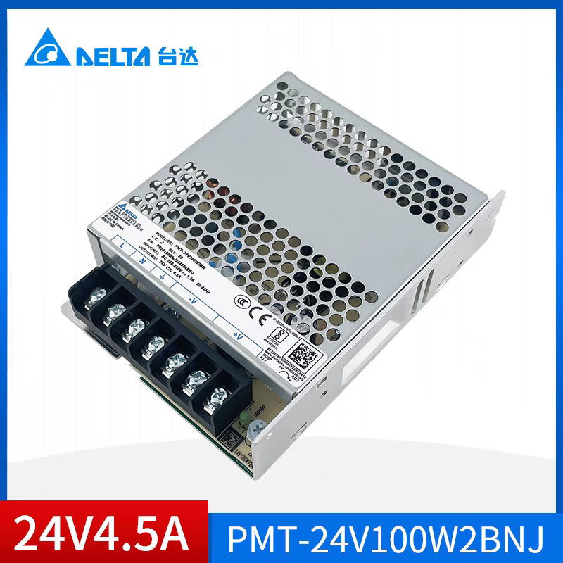 PMT-24V100W2BNJ台达平板开关电源24V4.5A108W全新原装工业电源