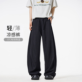 B347-1-A27-P35-59春夏宽松直筒裤男士休闲裤聚酯纤维，男装休闲裤，电商B347(原C409)