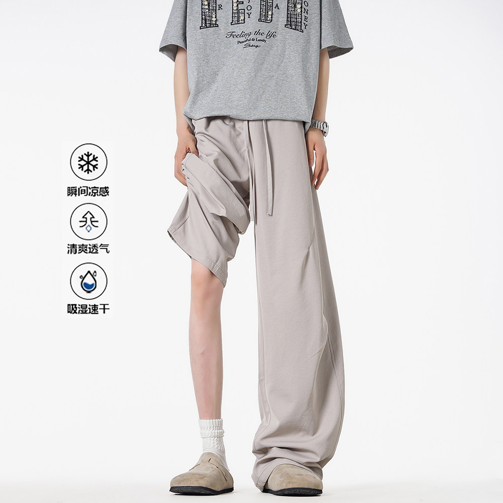 B347-1-A27-P35-59春夏宽松直筒裤男士休闲裤聚酯纤维,男装休闲裤,电商B347(原C409)