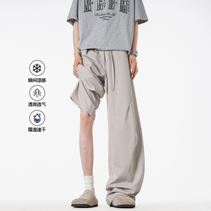B347-1-A27-P35-59 春夏宽松直筒裤男士休闲裤 聚酯纤维图片