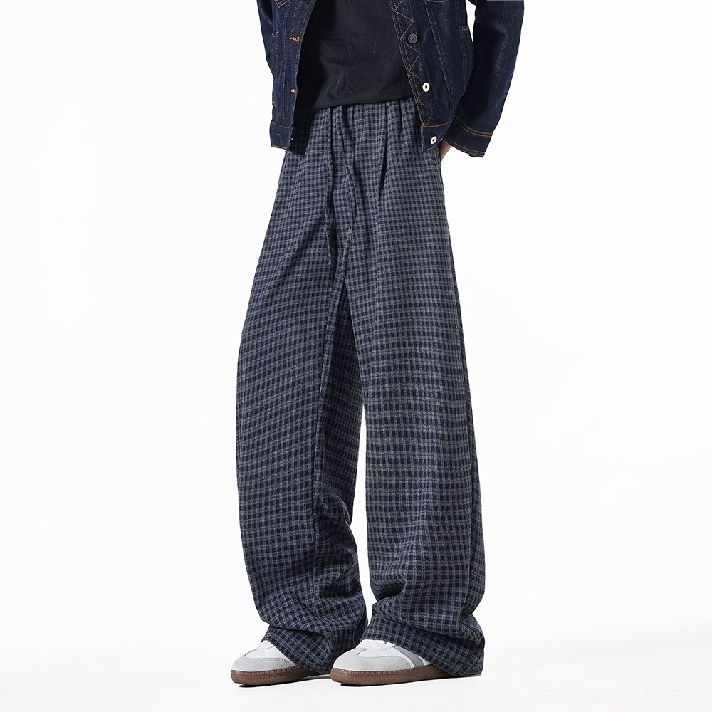 B347-W2609-P55-78秋装仿羊毛手感休闲格子裤,男装休闲裤,电商B347(原C409)