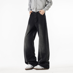 B347-W25010-P55-78 秋季油漆工艺水洗牛仔裤,男装牛仔裤,电商B347(原C409)