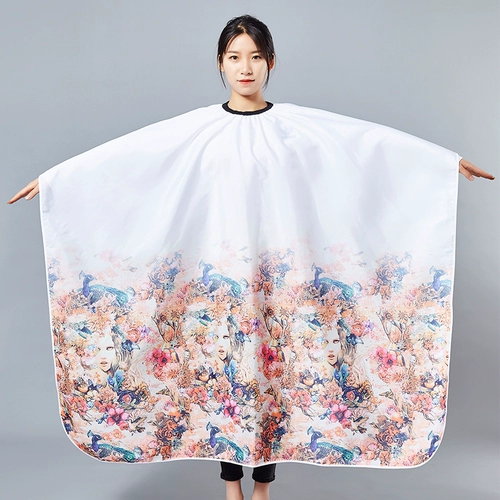 Дышащая накидка для стрижки волос, с печатью вашего логотипа