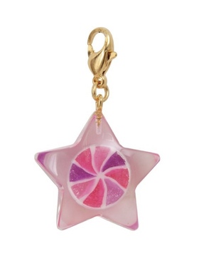 日本Nanaco plus+ real candy粉色紫色长星雅拉链扣包挂件