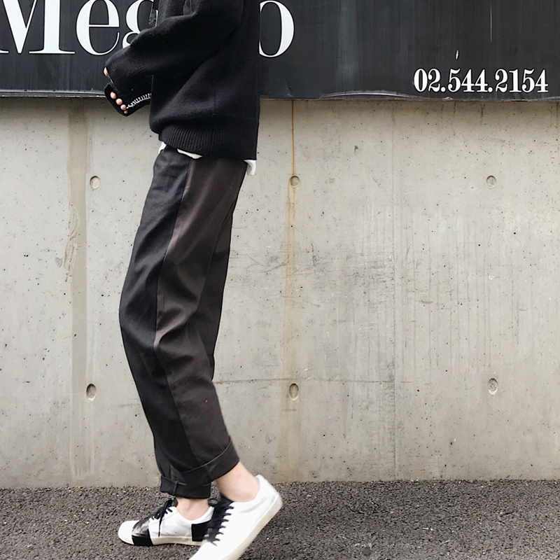 WENGNA winter new pattern Ankle banded pants ins around Mosaic Ninth pants Easy Korean Edition Casual pantsin the Men's clothing, Casual pants  category - from Buy2taobao.com to provide professional Taobao agent buy service