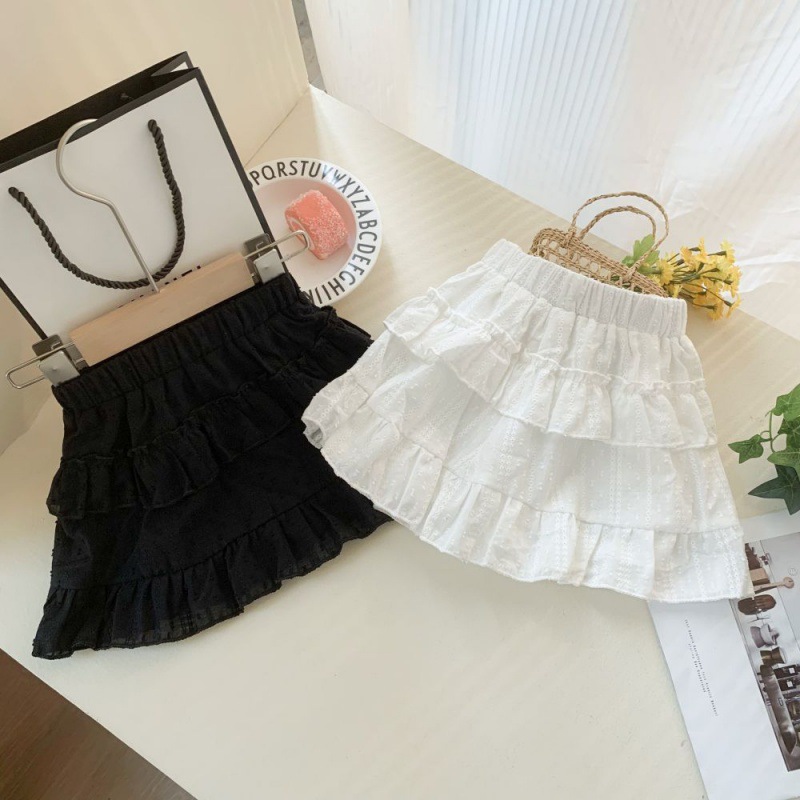 儿童夏季洋气甜美半身裙夏装儿童百搭短款裙子宝宝舒适纯棉短裙