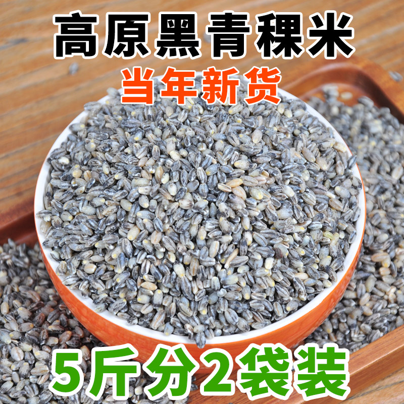 新米黑青稞米5斤去皮粗粮食品煮粥焖饭糖尿人用杂粮青海藏区特产