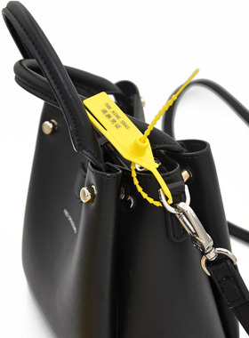 100条一次性塑料手撕封条21CM黄色医药箱样品封简单撕开即解