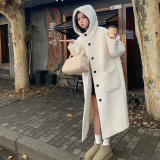 现货2025冬季新款时尚连帽呢子大衣浙宝300/8911/P205控288，女装毛呢外套，郎佰婉