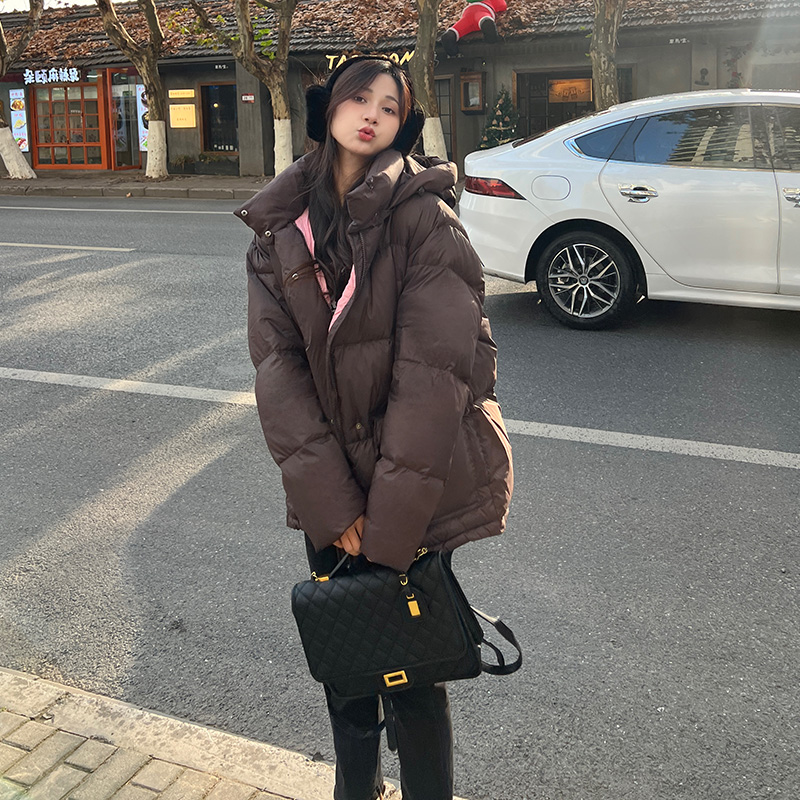 现货2025冬季新款90白鸭绒短款羽绒服浙宝300/8875/P295控448，女装羽绒服，郎佰婉