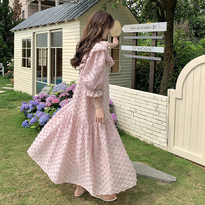 现货2025夏季新款减龄甜美连衣裙浙宝300/2842/P125控188,女装连衣裙,郎佰婉