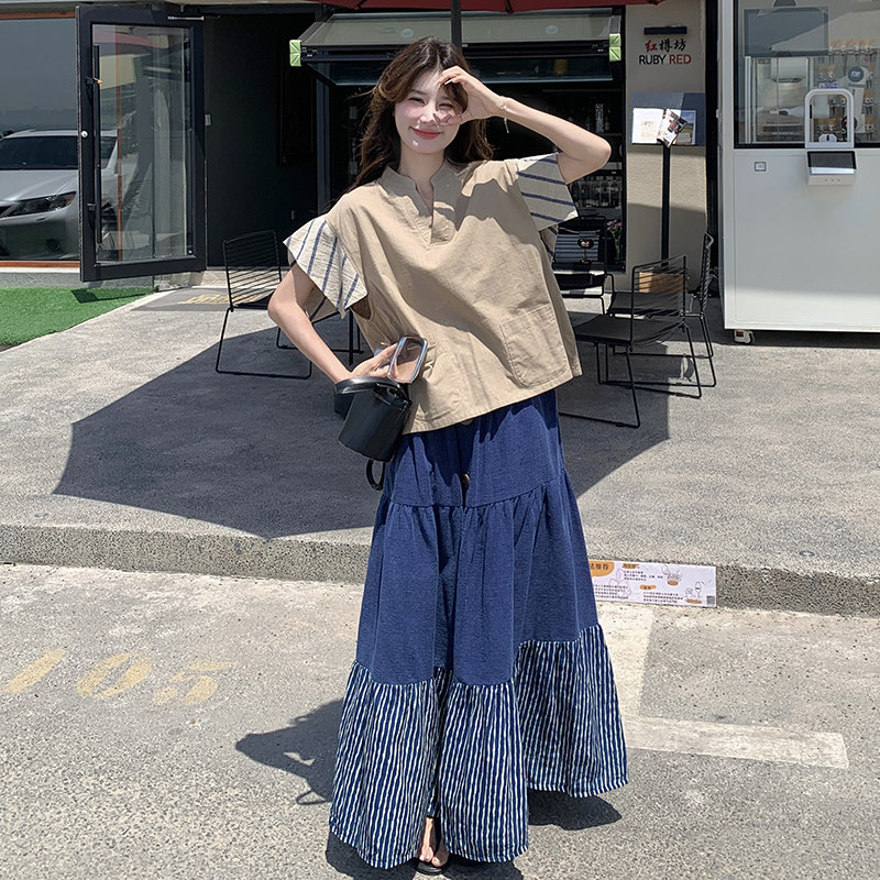 现货2025夏季新款时尚套装裙浙宝300/2843/P145控208,女装连衣裙,郎佰婉