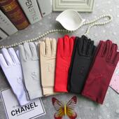 氨纶绣花手套女薄款 春夏季 防晒手套紧身表演高弹力手套广场舞