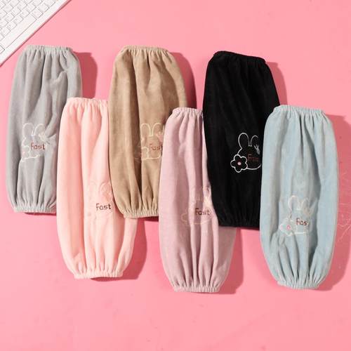 秋冬长款儿童成人防污羽绒服袖套