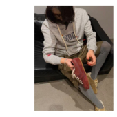 百搭卫衣 HDD Y1142 女款 连帽花灰色韩版 HDD定制 棉