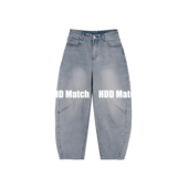 牛仔态度 棉 女款 HDD 水洗宽松设计百搭小众牛仔裤 Y1124