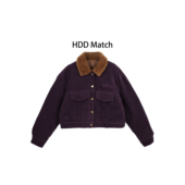 设计条绒毛领羽绒服 HDD Y9619 冬季 女款 条绒公式 90白鸭绒