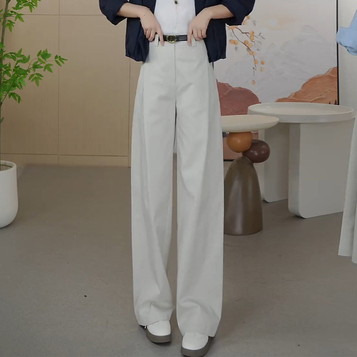 休闲裤女裤2026新款今年流行爆款裤子宽松bf慵懒风春季高腰阔腿裤