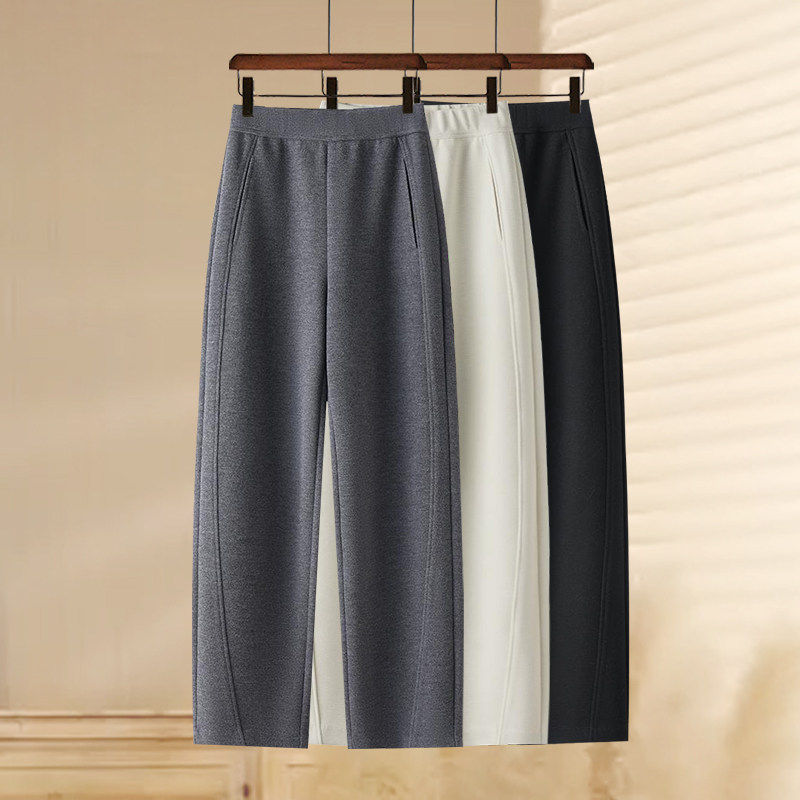 镰刀香蕉裤卫裤女2025新款秋冬加绒休闲裤宽松垂感羊毛阔腿运动裤,女装/女士精品,大码裤装,淘宝优惠券,粉丝福利购,淘宝优惠卷