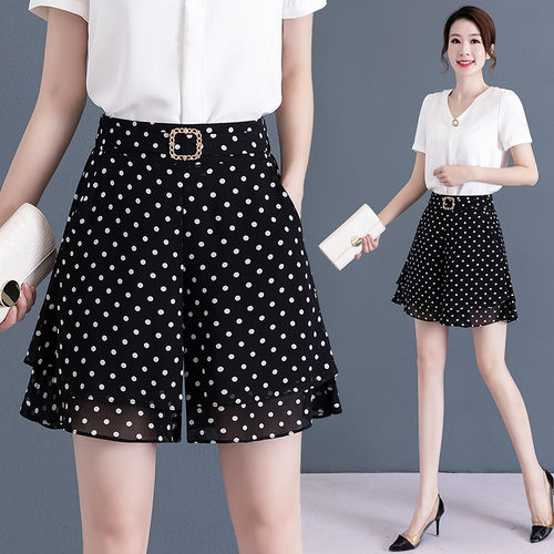 短裙裤女夏季薄款宽松显