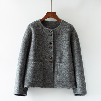 冬季呢大衣羊毛呢子新款女士