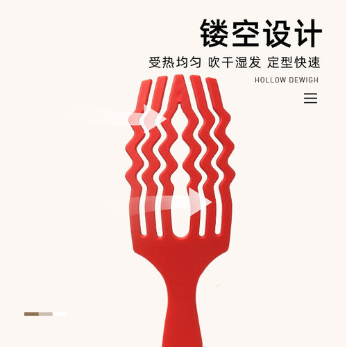 MasterLee排骨梳国潮蓬松高颅顶