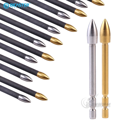 炎字推荐BICASTER钨钢箭头3.2内径X10箭头高硬度竞技射箭120格令