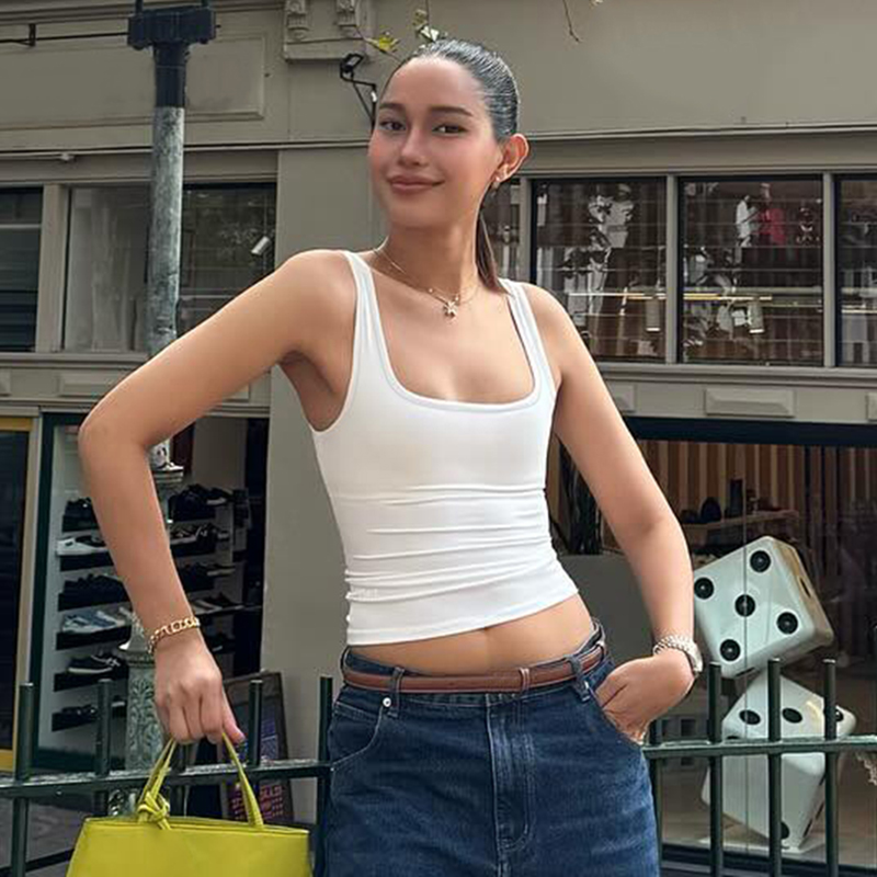 Gusty High Street Hot Girl Trendy Marke Vielseitiges Racerback-Tanktop American Sports Elastisches Unterhemd Ins Style_voghion.com