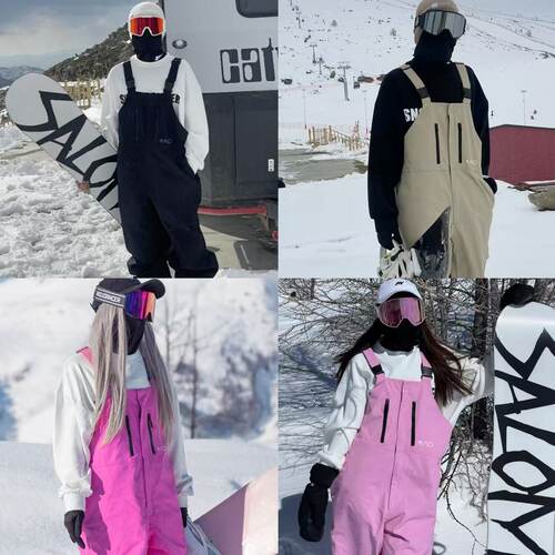 雪否黑色单板3L滑雪裤